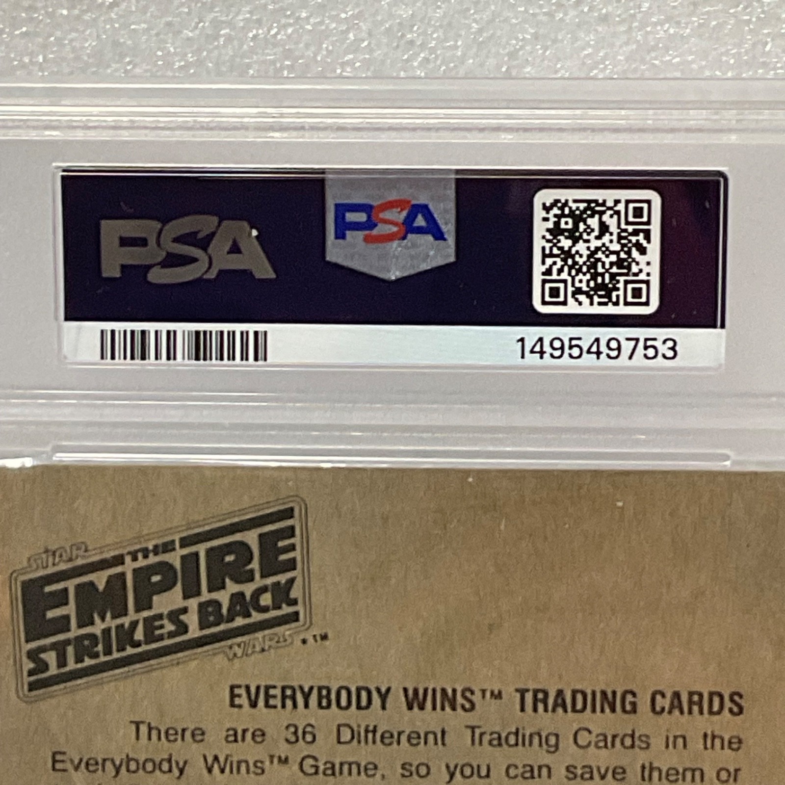 1980 Star Wars Burger King Yoda Luke 3-Panel PSA 6 CERT#149549753 - Image 14
