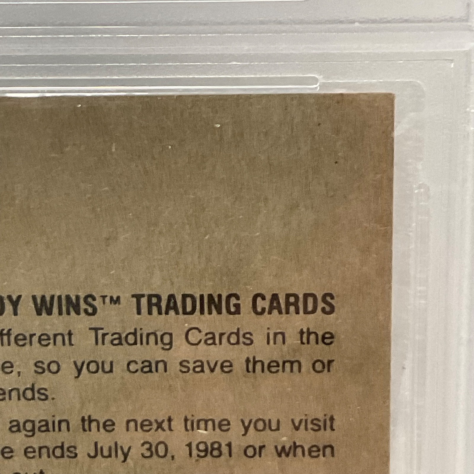 1980 Star Wars Burger King Yoda Luke 3-Panel PSA 6 CERT#149549753 - Image 20