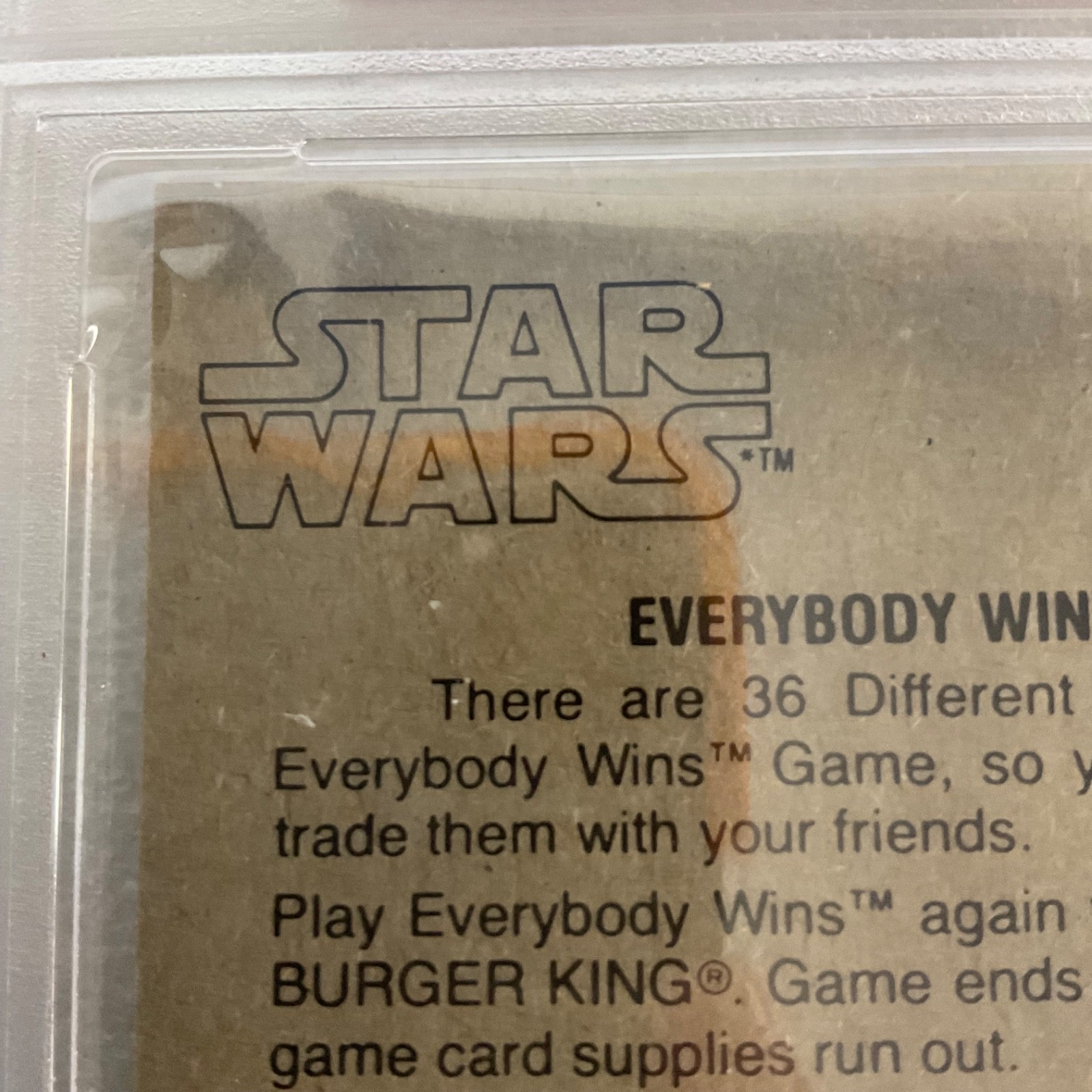 1980 Star Wars Burger King 3-Panel Sandpeople Stormtrooper PSA 7 CERT#149549754 - Image 16