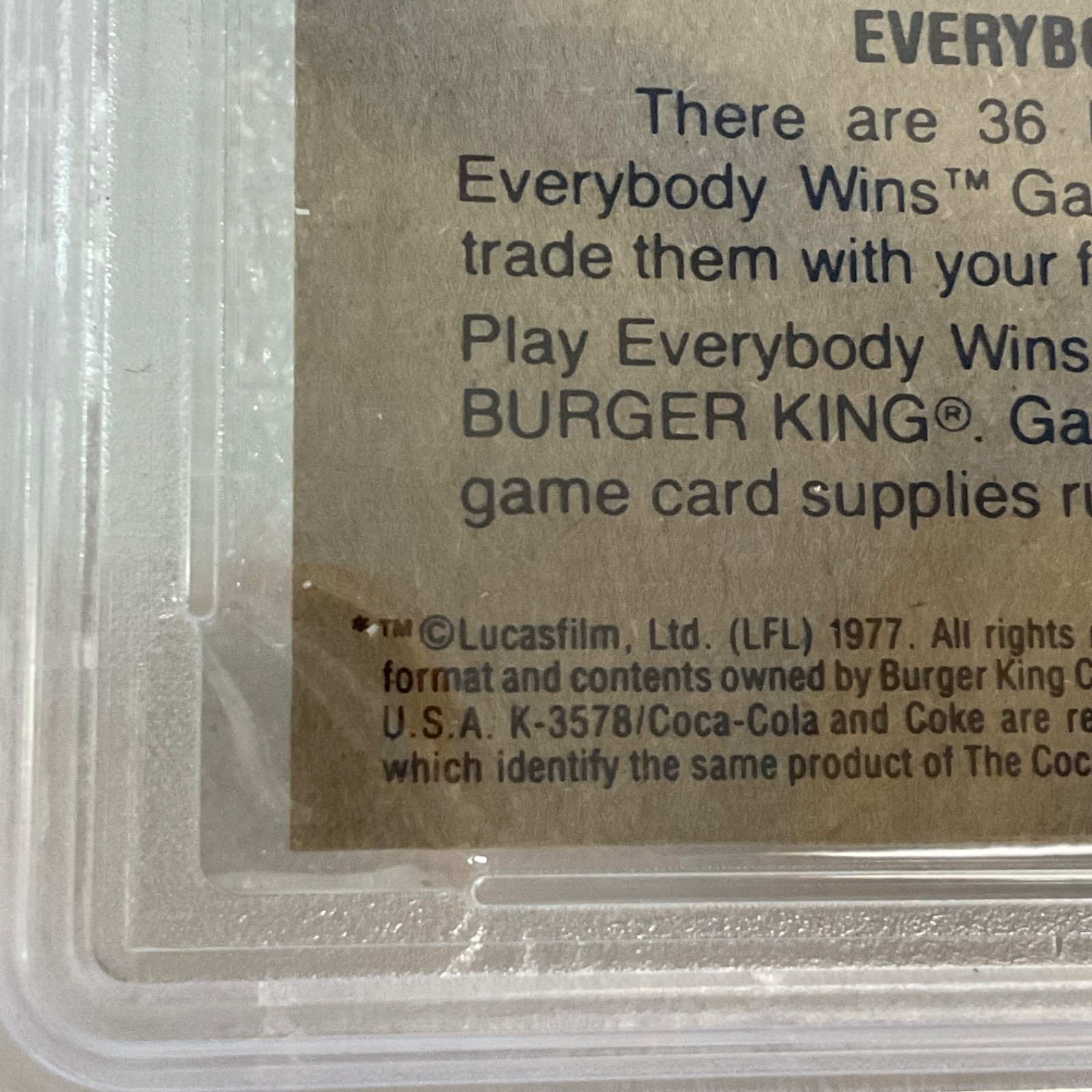 1980 Star Wars Burger King 3-Panel Sandpeople Stormtrooper PSA 7 CERT#149549754 - Image 19