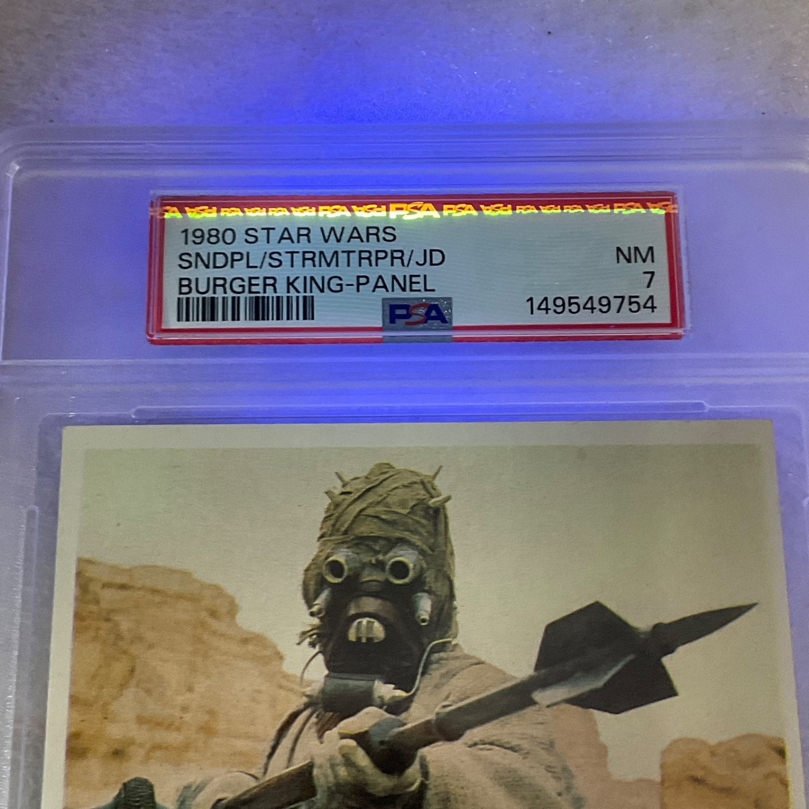 1980 Star Wars Burger King 3-Panel Sandpeople Stormtrooper PSA 7 CERT#149549754 - Image 21
