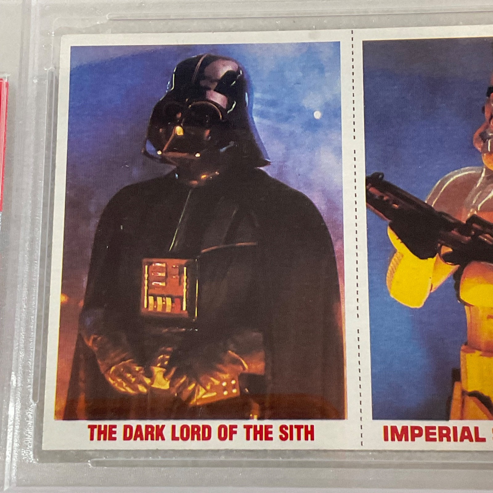 1980 Star Wars Burger King Dark/Imperial/Droids 3-Panel PSA 7 CERT#149549756 - Image 4