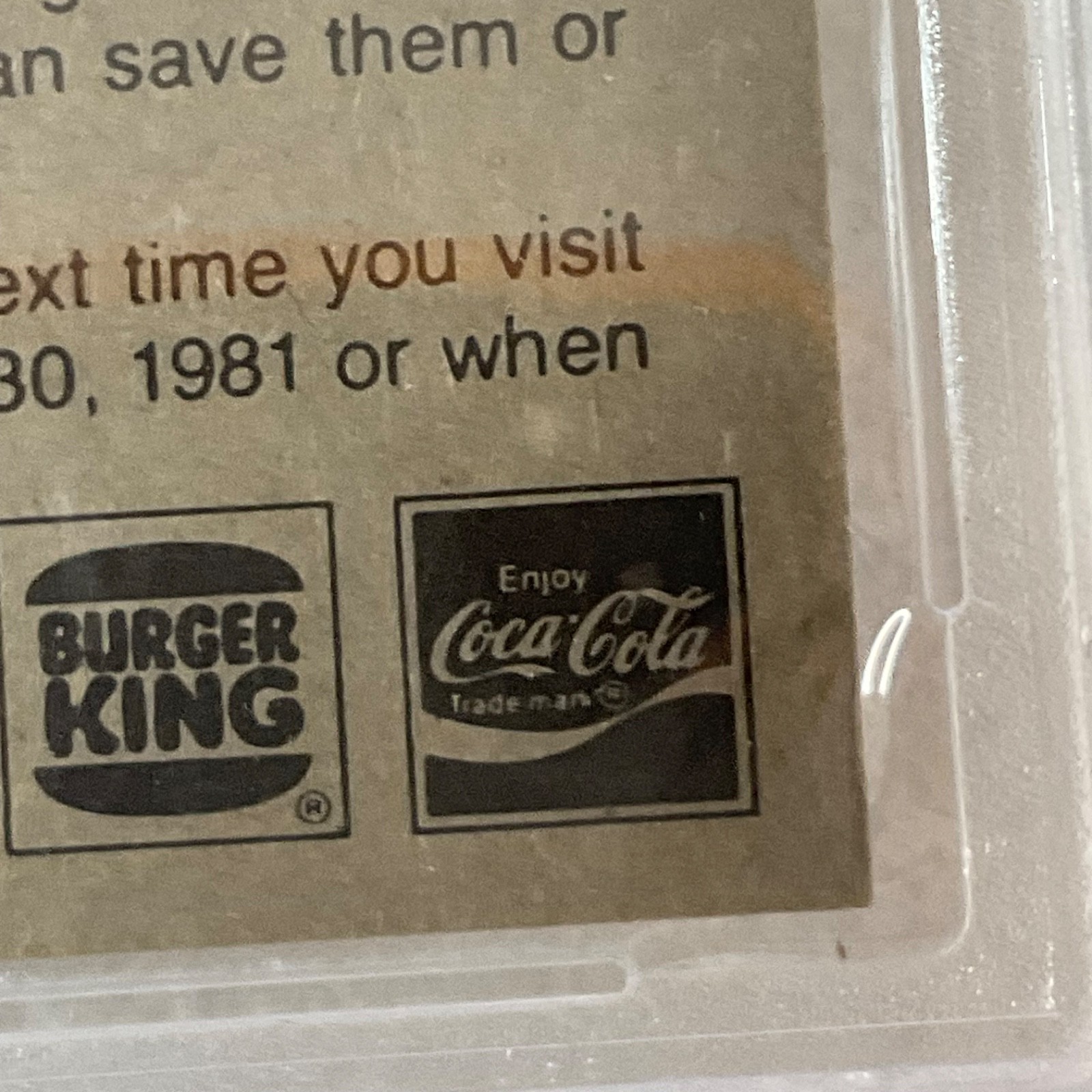 1980 Star Wars Burger King Dark/Imperial/Droids 3-Panel PSA 7 CERT#149549756 - Image 14