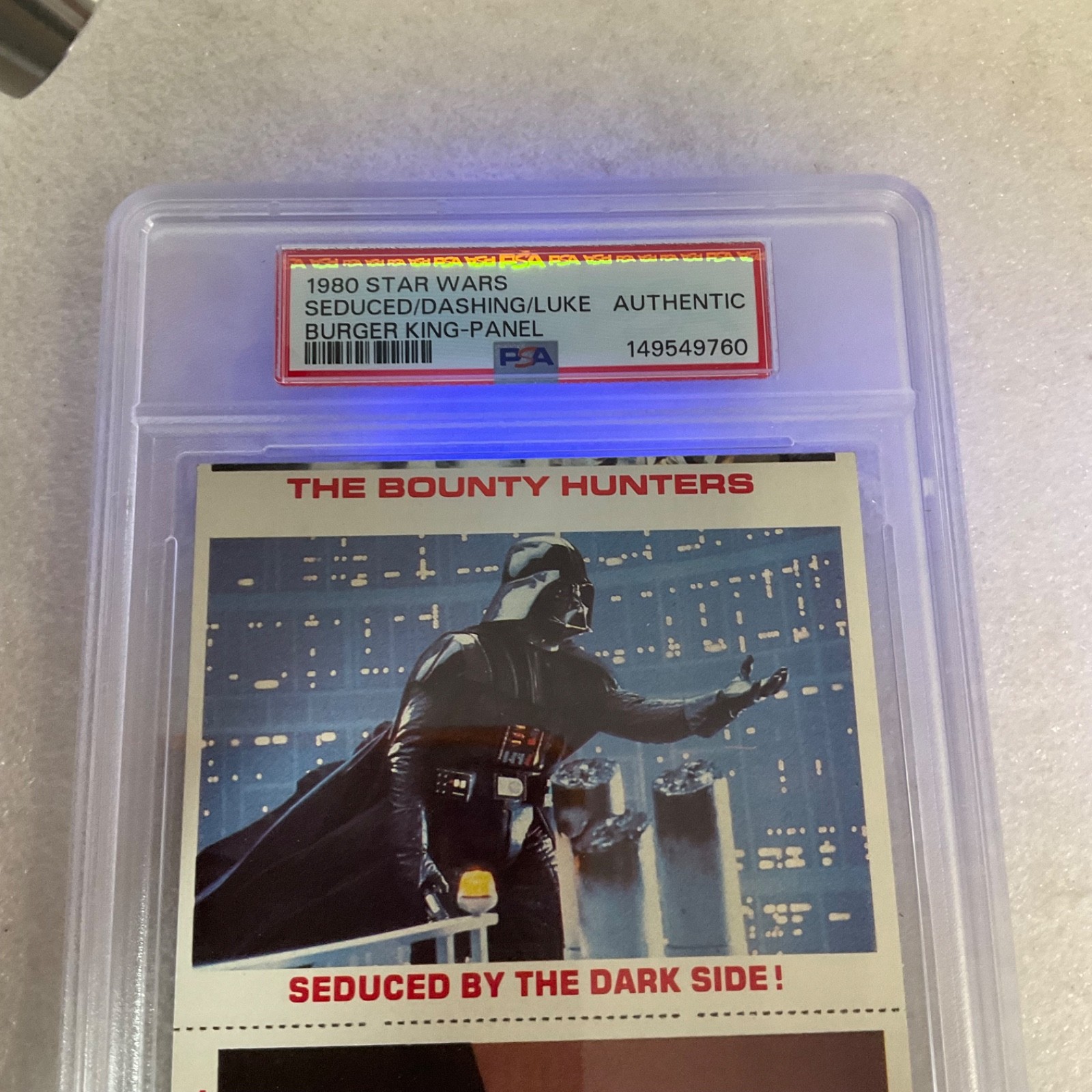 1980 Star Wars Burger King Seduced Dashing Luke 3-Panel PSA Auth CERT#149549760 - Image 23