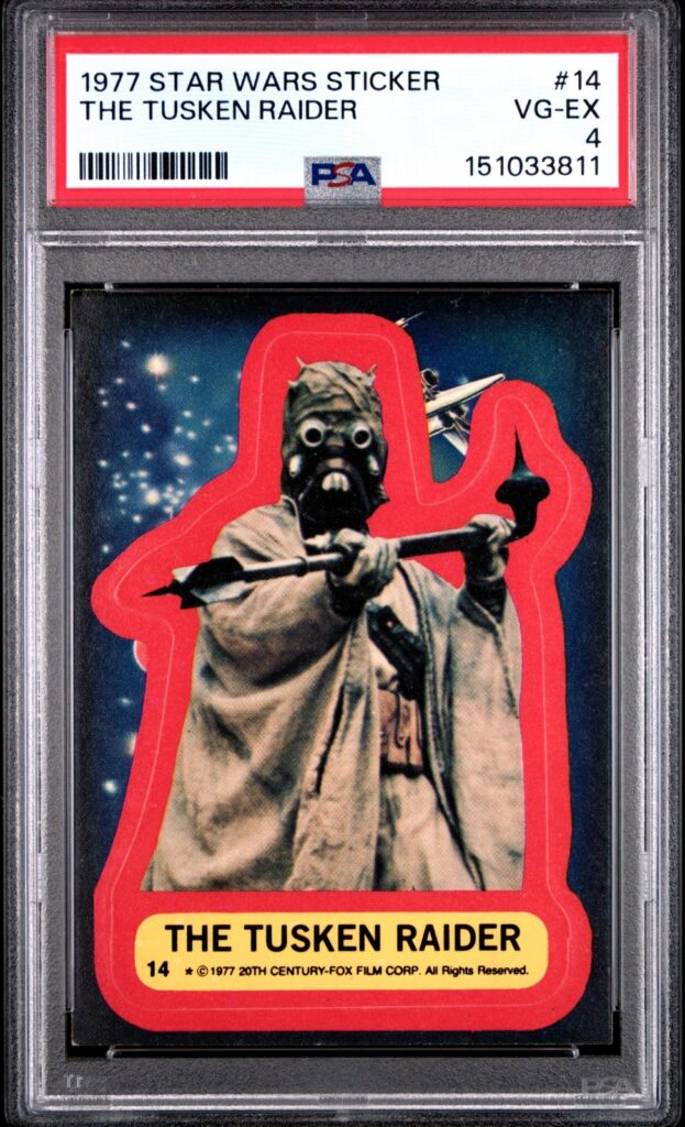 Star Wars 1977 The Tusken Raider Sticker Card #14 PSA 4 CERT#151033811 - Image 1