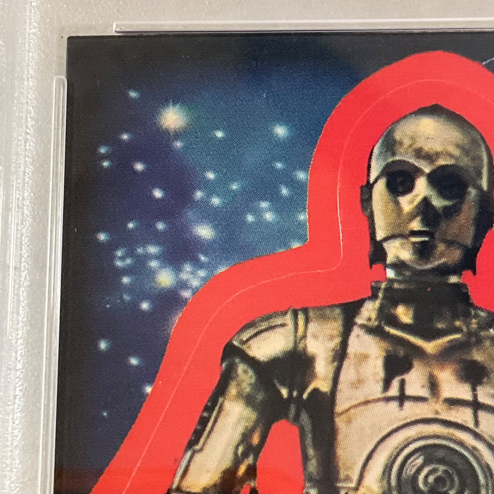 Star Wars 1977 See-Threepio Sticker Card #15 PSA 4 CERT#151033816 - Image 7