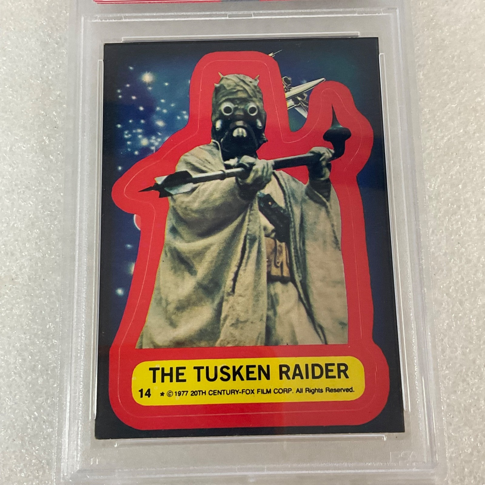 Star Wars 1977 The Tusken Raider Sticker Card #14 PSA 4 CERT#151033811 - Image 5