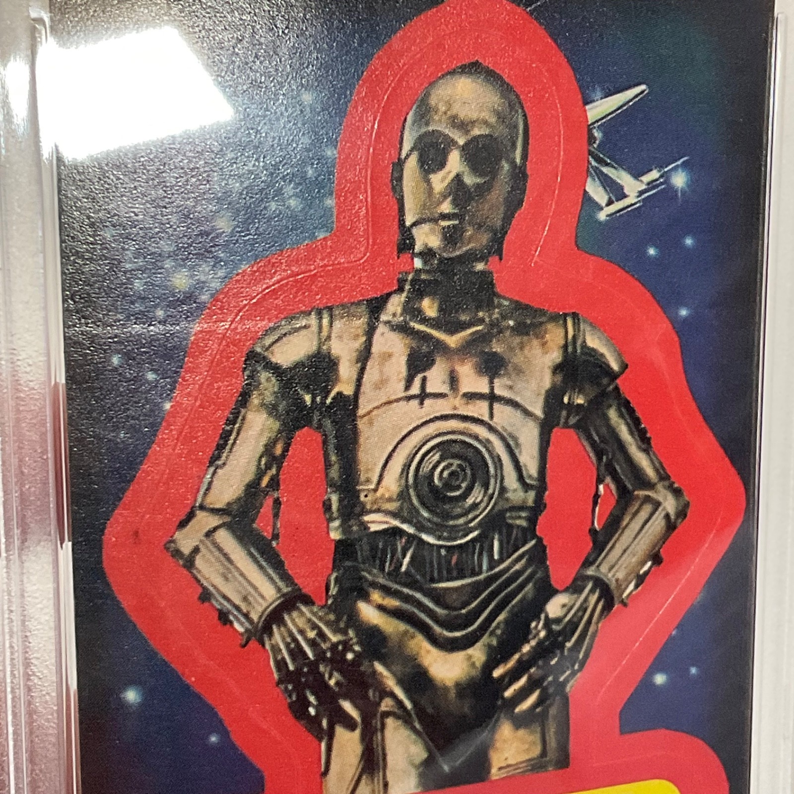 Star Wars 1977 See-Threepio Sticker Card #15 PSA 4 CERT#151033816 - Image 12