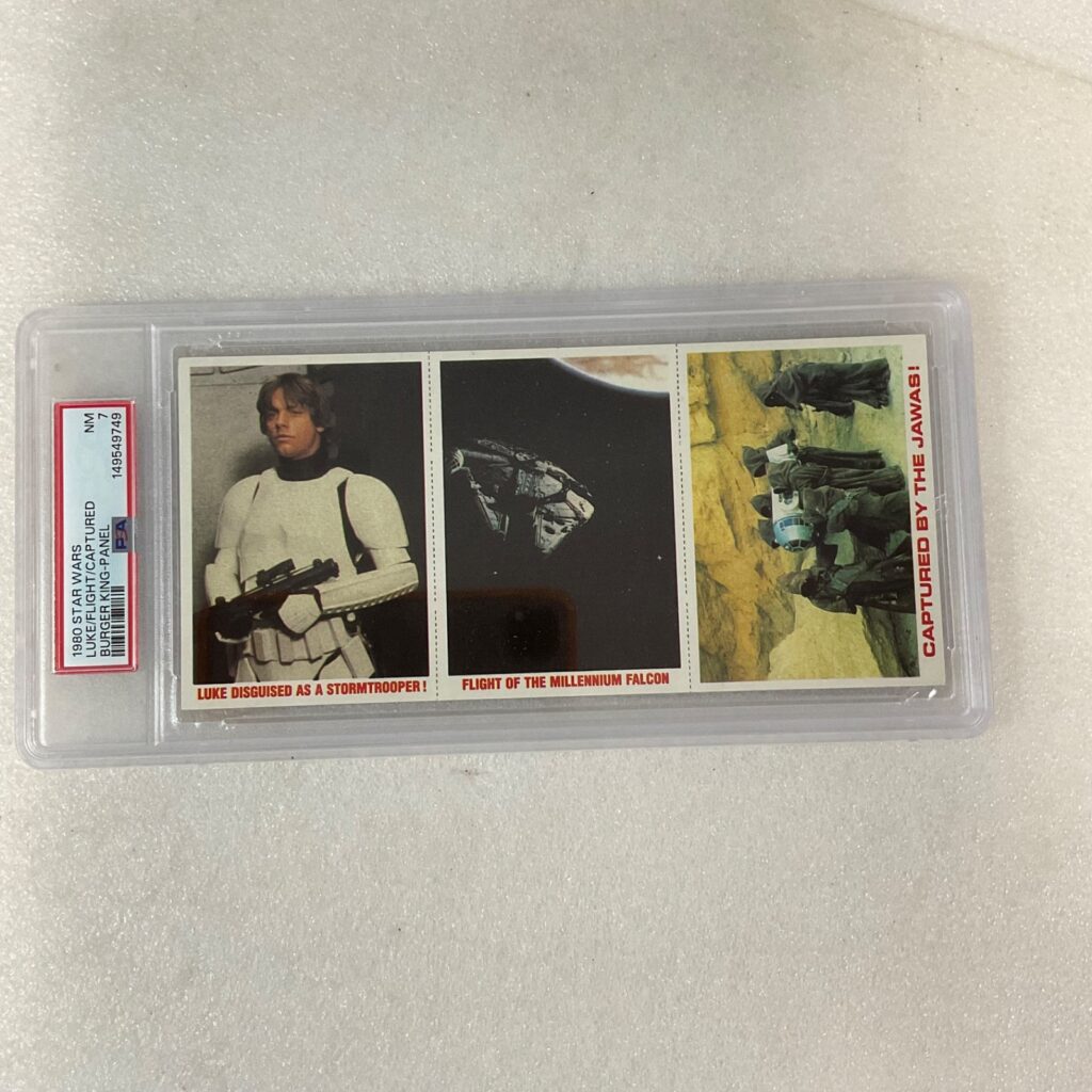 1980 Star Wars Burger King Luke Captured 3-Panel PSA 7 CERT#149549749 - Image 1