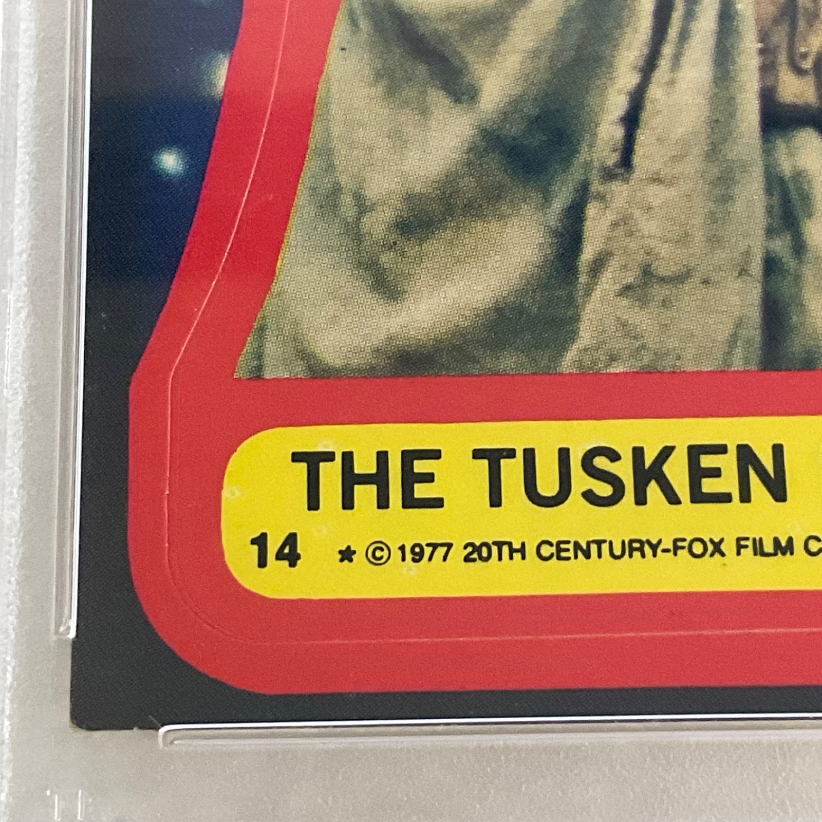 Star Wars 1977 The Tusken Raider Sticker Card #14 PSA 4 CERT#151033811 - Image 11