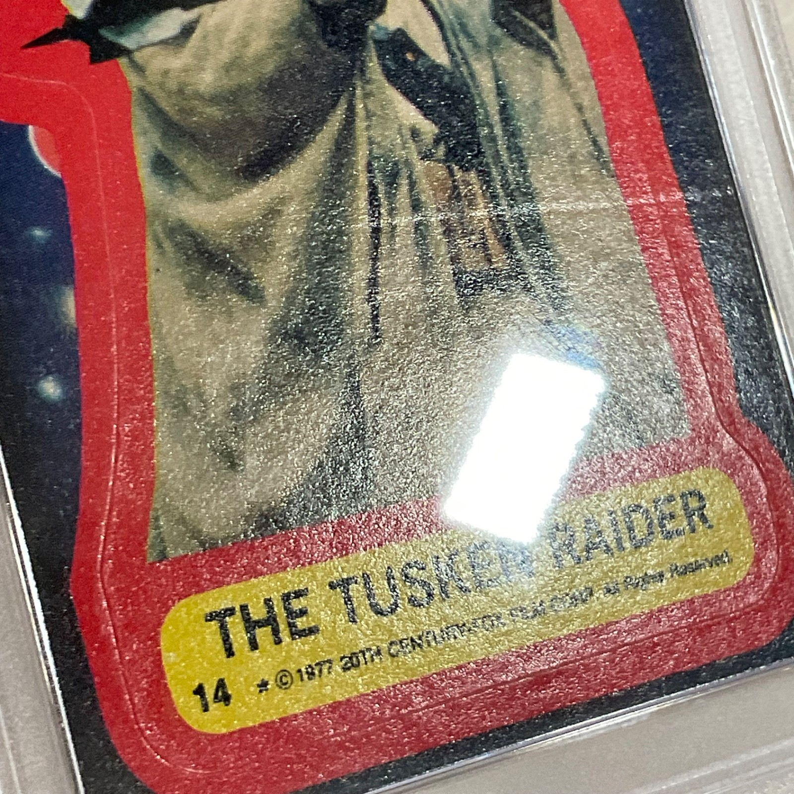 Star Wars 1977 The Tusken Raider Sticker Card #14 PSA 4 CERT#151033811 - Image 12