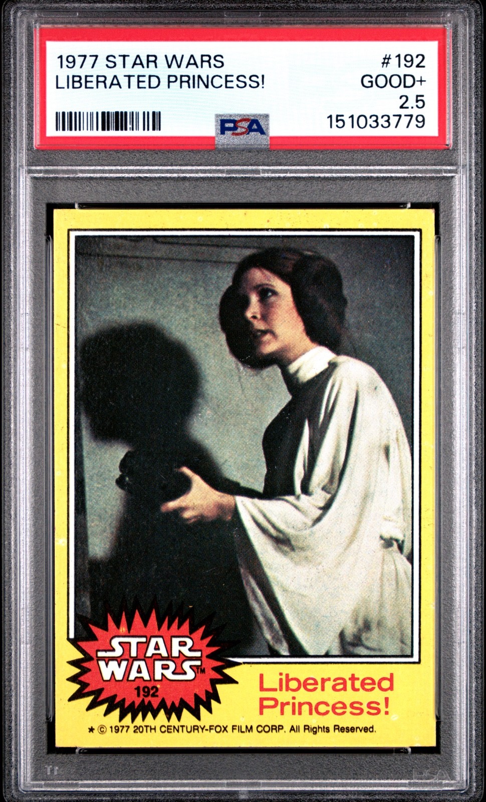 Star Wars 1977 Liberated Princess! #192 PSA 2.5 CERT#151033779 - Image 1