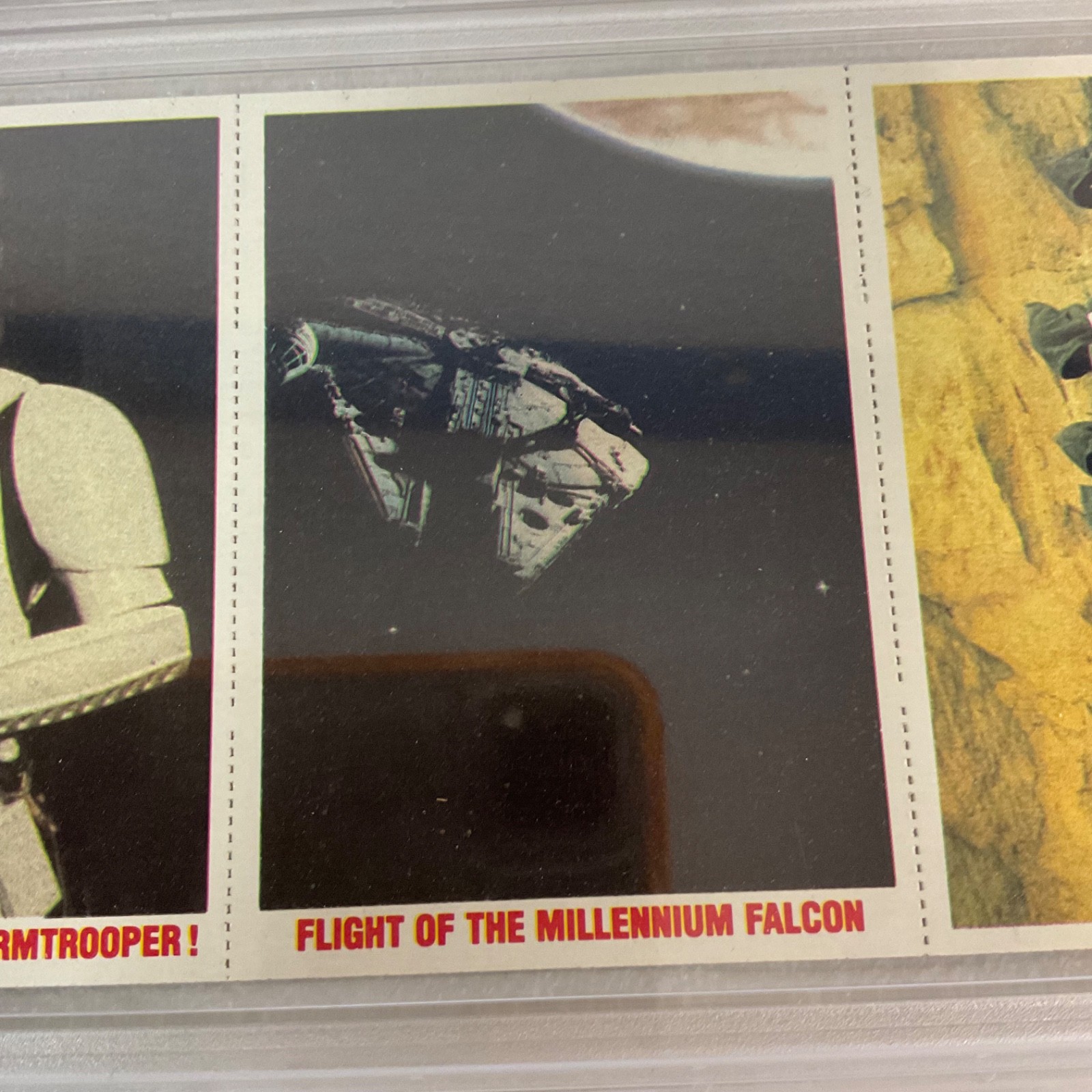 1980 Star Wars Burger King Luke Captured 3-Panel PSA 7 CERT#149549749 - Image 5