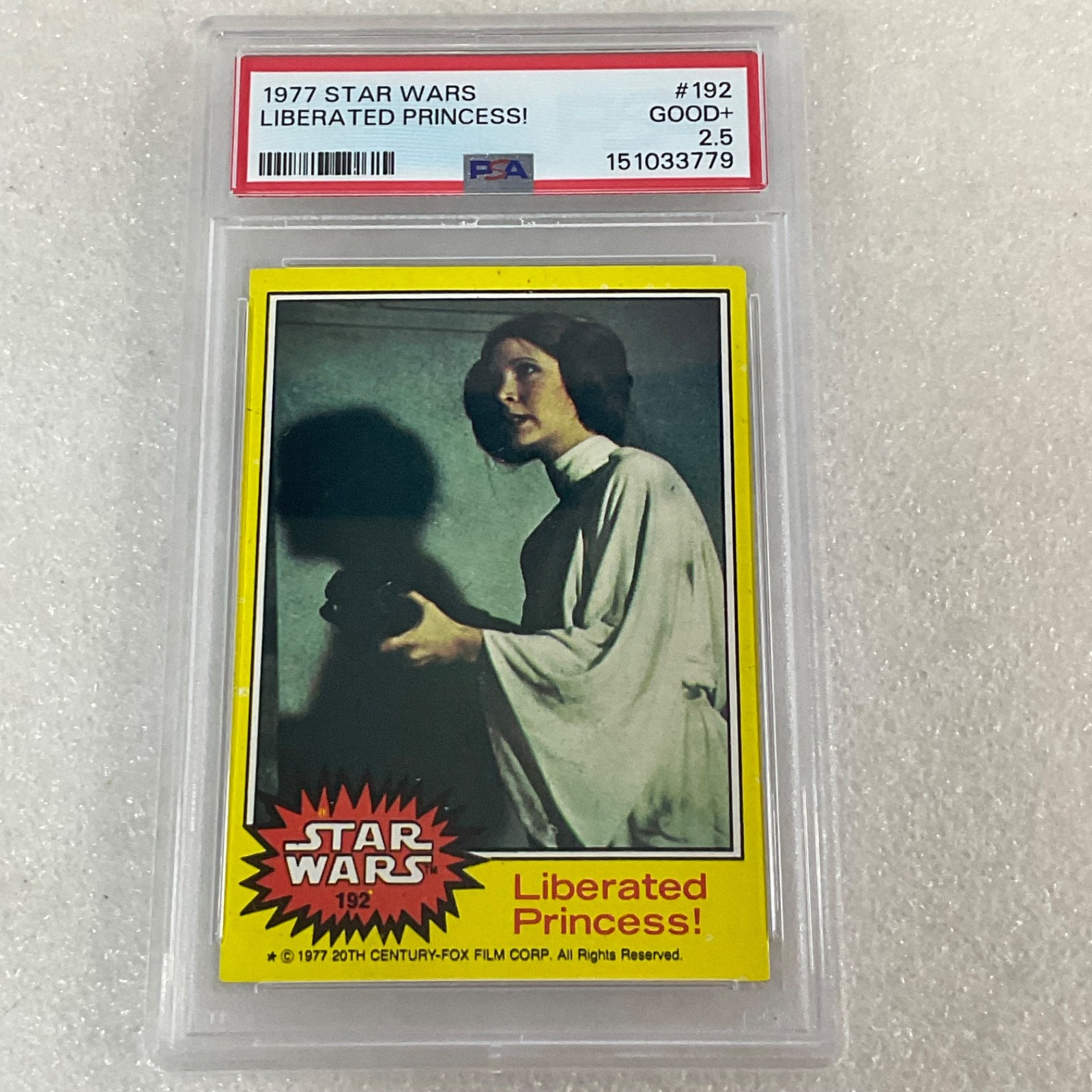 Star Wars 1977 Liberated Princess! #192 PSA 2.5 CERT#151033779 - Image 3