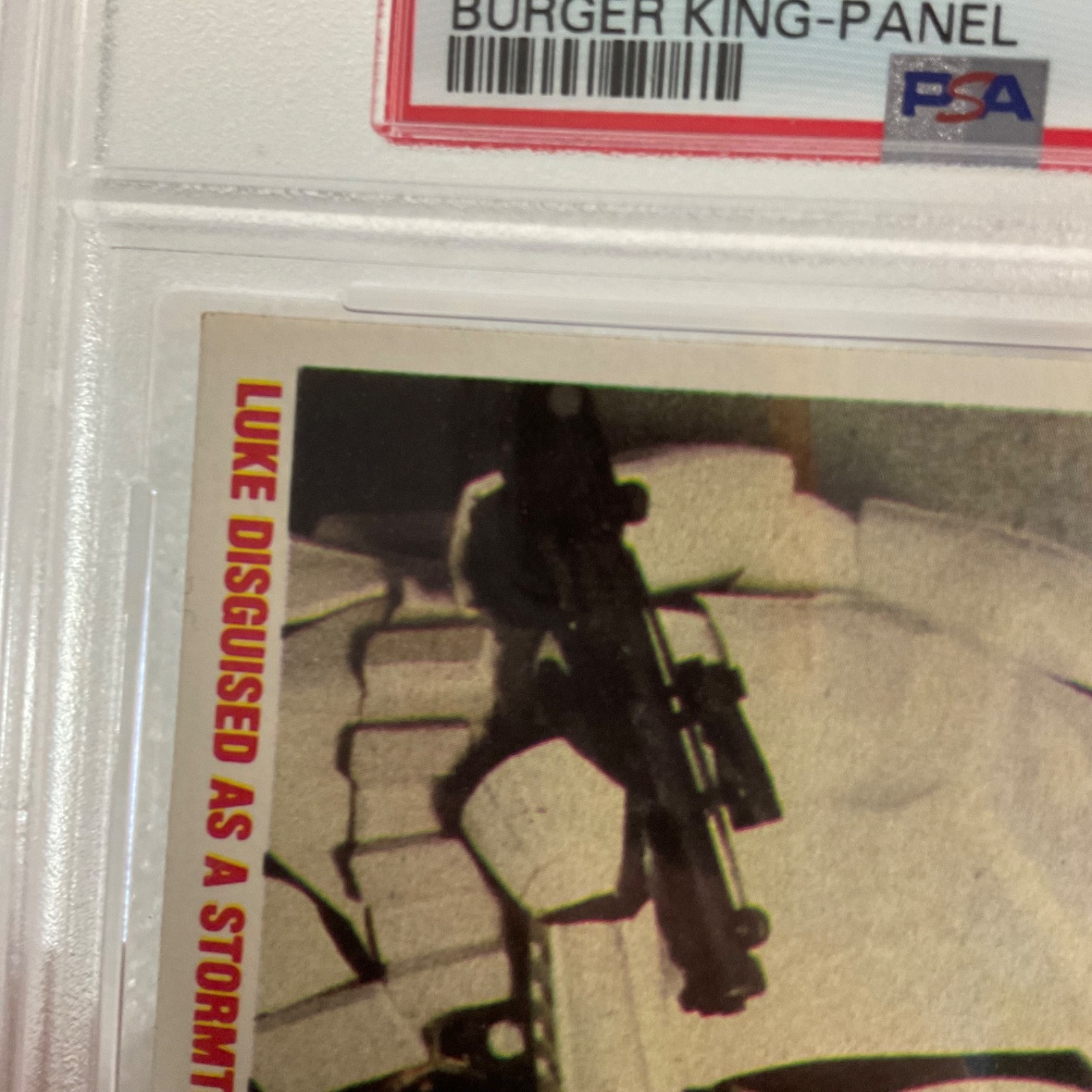 1980 Star Wars Burger King Luke Captured 3-Panel PSA 7 CERT#149549749 - Image 8