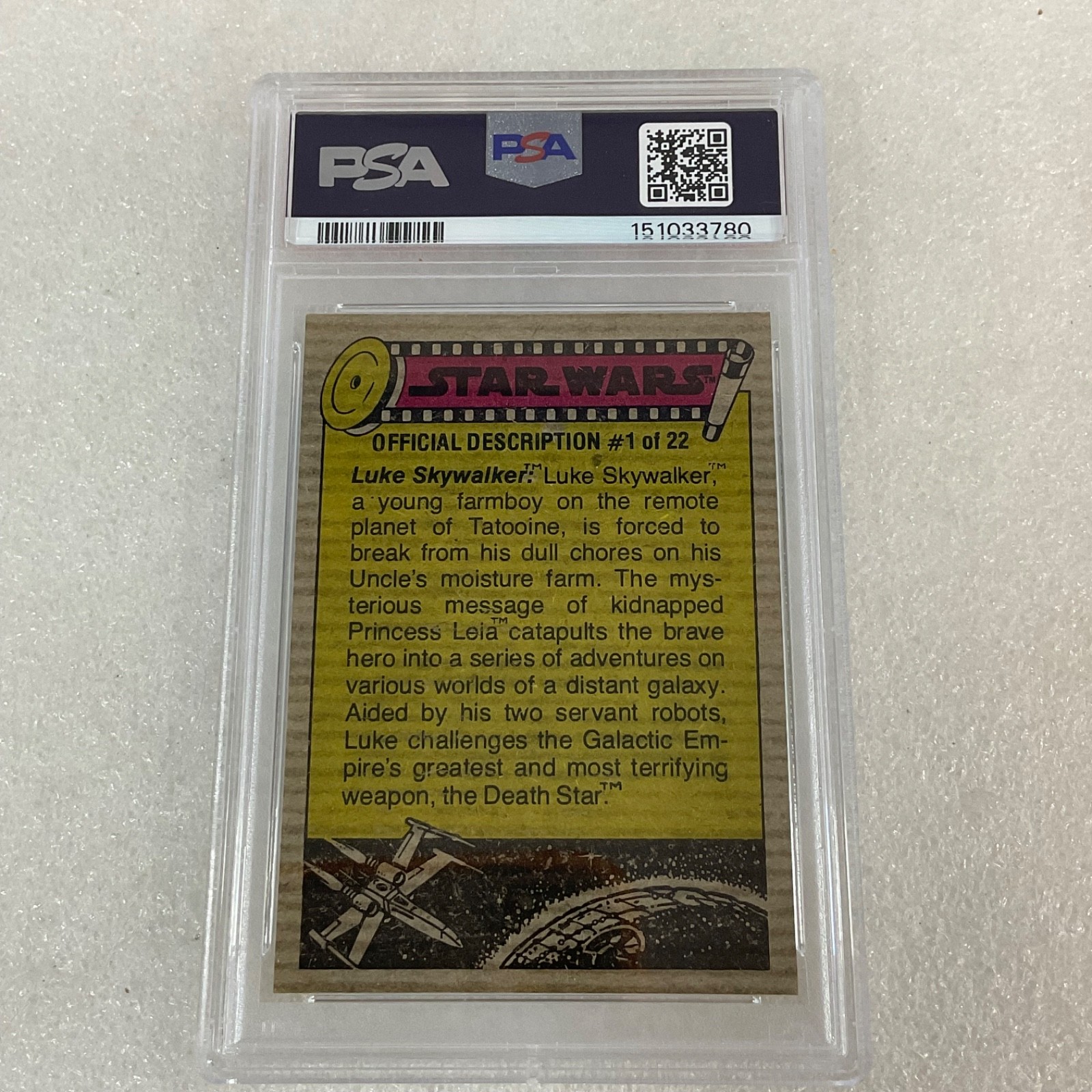 Star Wars 1977 Alec Guinness Ben Kenobi #195 PSA 2.5 CERT#151033780 - Image 4