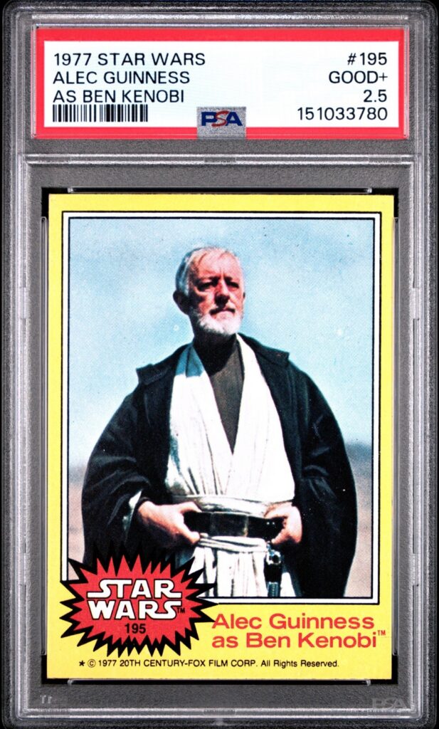 Star Wars 1977 Alec Guinness Ben Kenobi #195 PSA 2.5 CERT#151033780 - Image 1