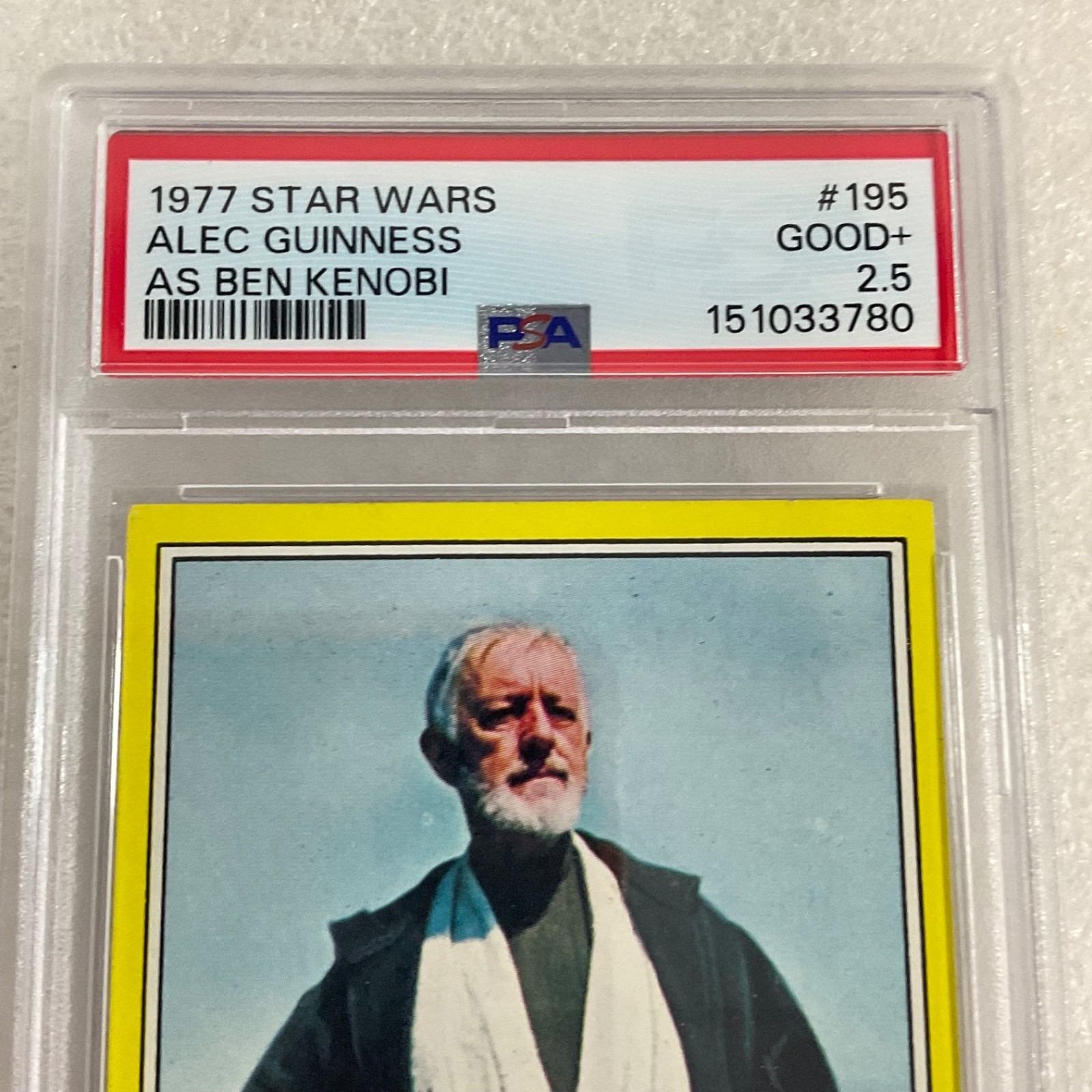 Star Wars 1977 Alec Guinness Ben Kenobi #195 PSA 2.5 CERT#151033780 - Image 5