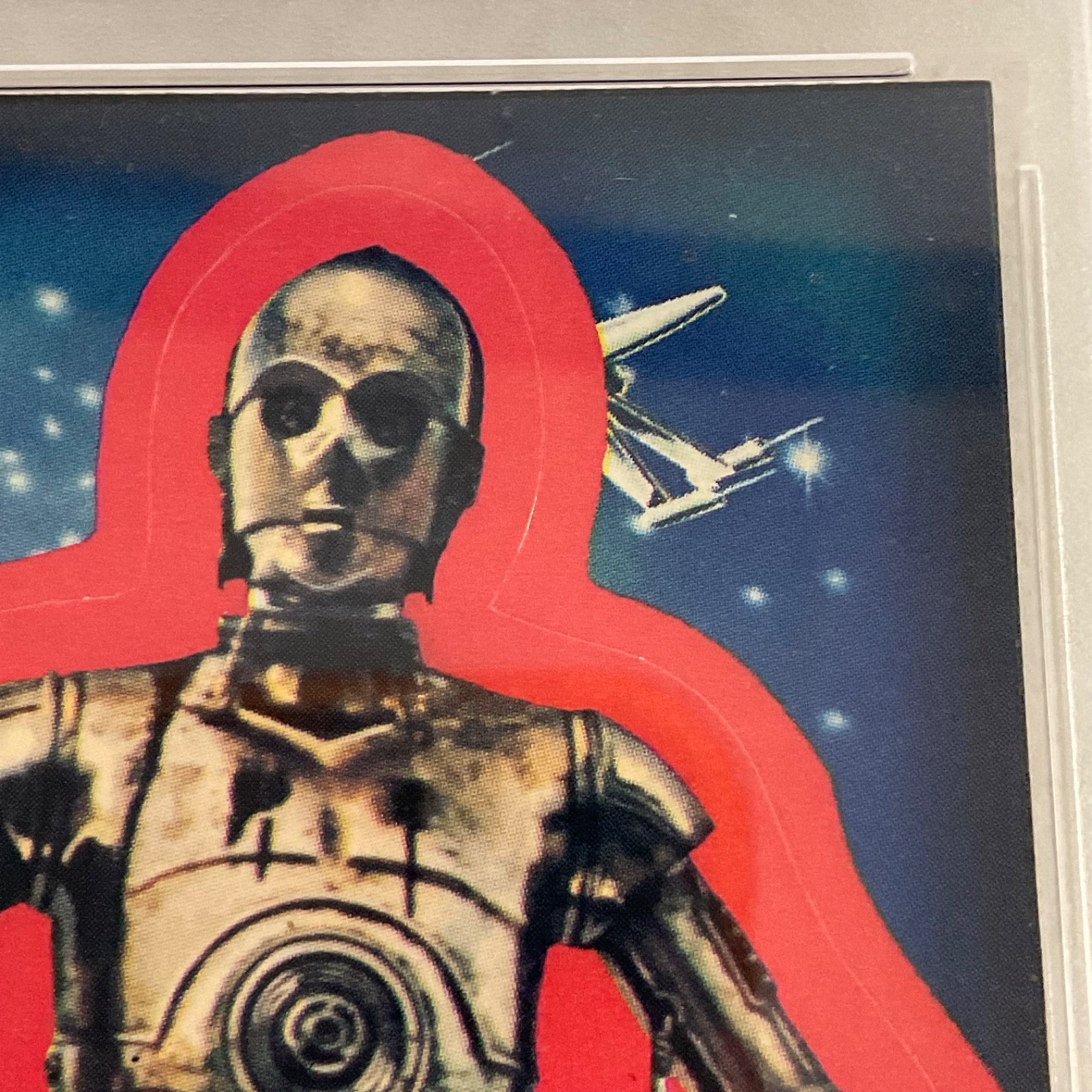 Star Wars 1977 See-Threepio Sticker Card #15 PSA 4 CERT#151033817 - Image 7