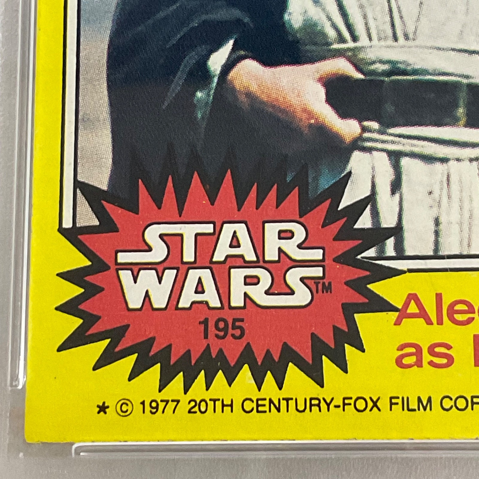 Star Wars 1977 Alec Guinness Ben Kenobi #195 PSA 2.5 CERT#151033780 - Image 9
