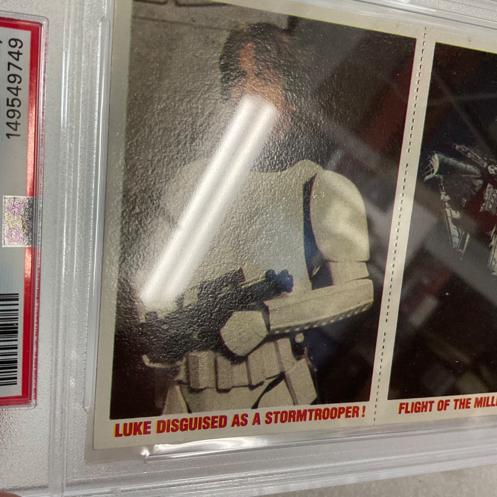 1980 Star Wars Burger King Luke Captured 3-Panel PSA 7 CERT#149549749 - Image 13