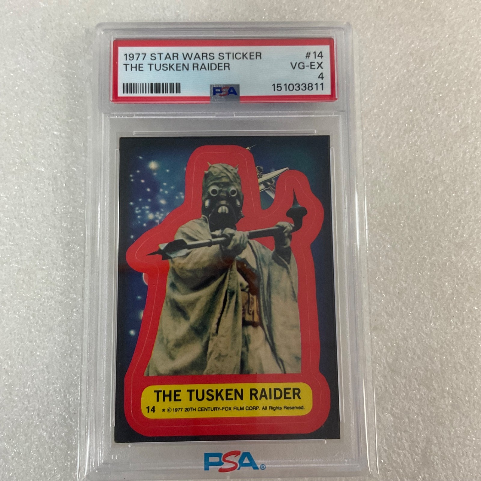 Star Wars 1977 The Tusken Raider Sticker Card #14 PSA 4 CERT#151033811 - Image 21