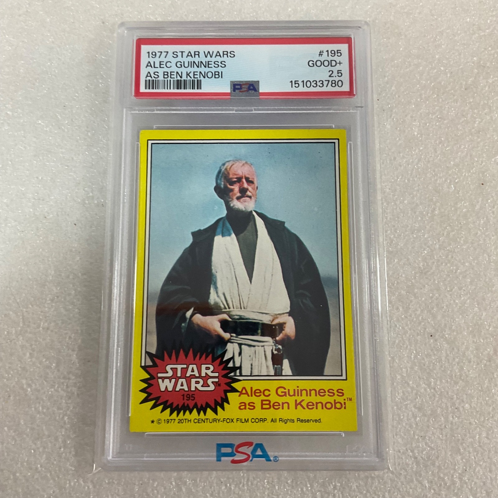 Star Wars 1977 Alec Guinness Ben Kenobi #195 PSA 2.5 CERT#151033780 - Image 19