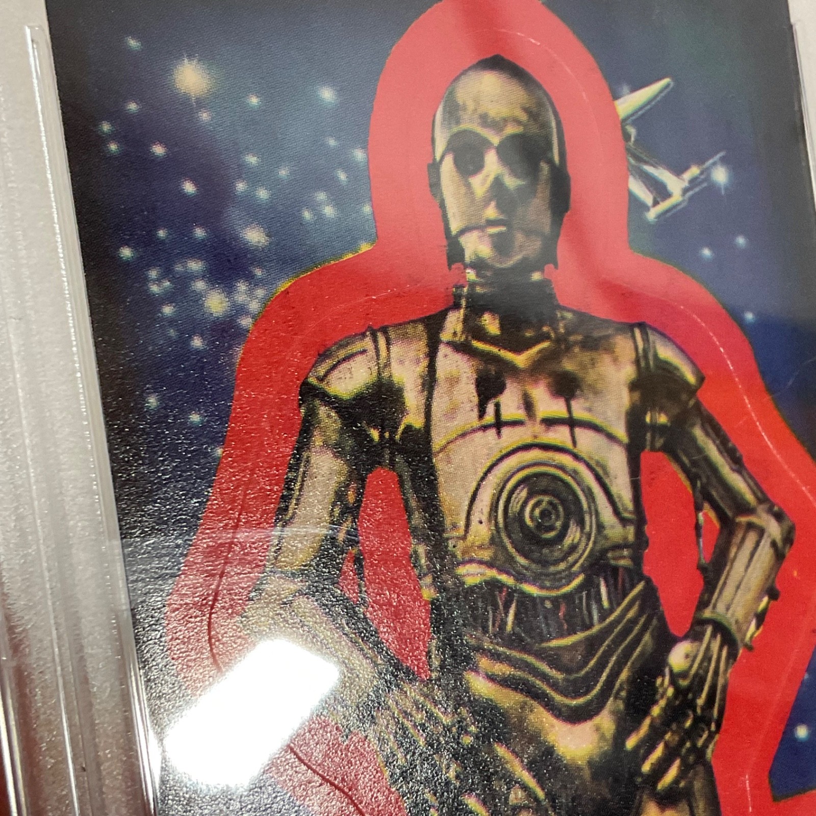 Star Wars 1977 See-Threepio Sticker Card #15 PSA 4 CERT#151033819 - Image 12