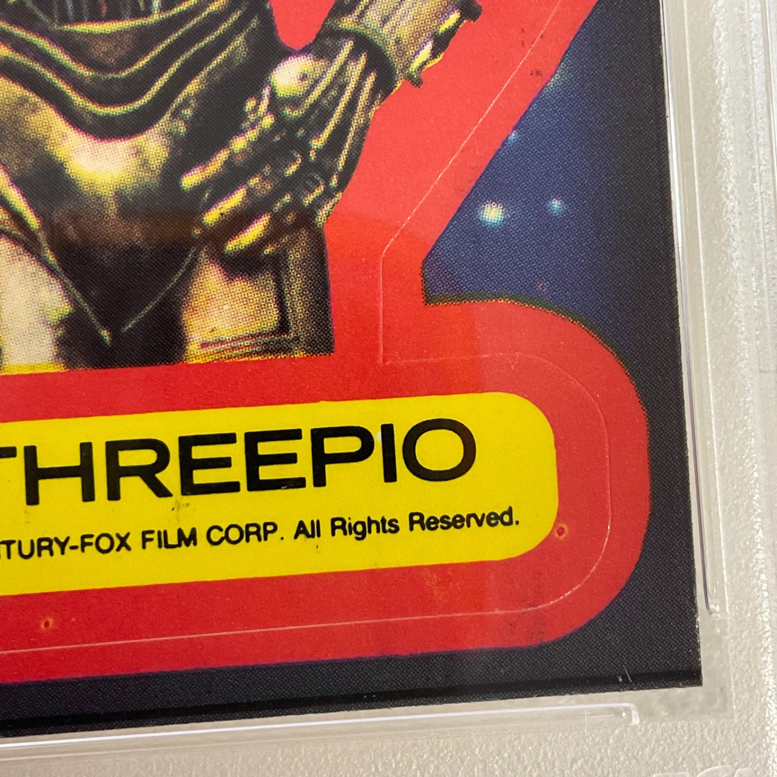 Star Wars 1977 See-Threepio Sticker Card #15 PSA 4 CERT#151033819 - Image 10