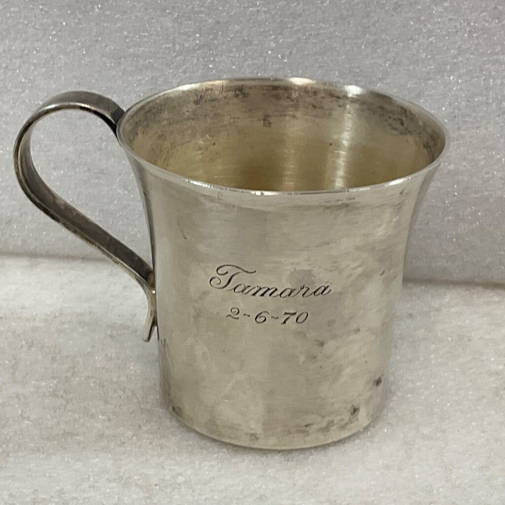 Tiffany & Co Sterling Silver Cup 1263 4.8 oz Engraved Date 2-6-70 - Image 1