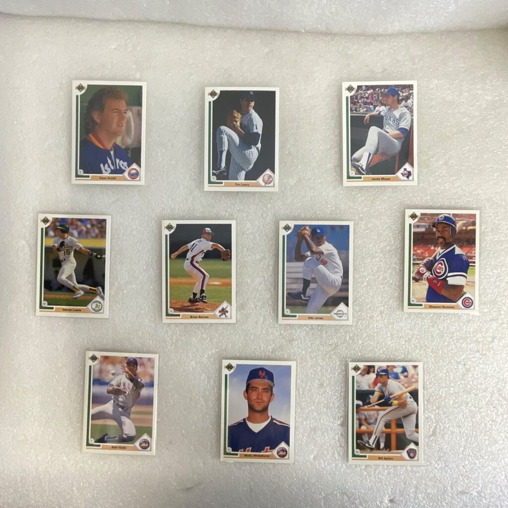 1991 Upper Deck Baseball 10 Card Lot Jamie Moyer Shawon Dunston Yankees - Image 1