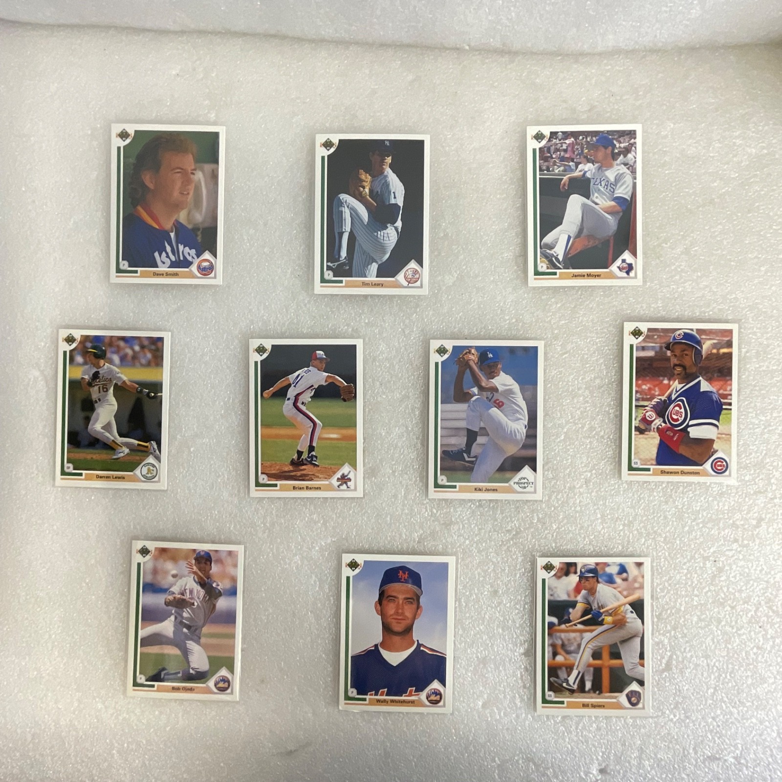 1991 Upper Deck Baseball 10 Card Lot Jamie Moyer Shawon Dunston Yankees - Image 1