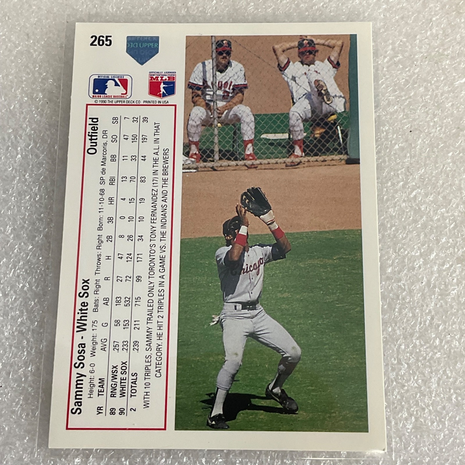 1991 Upper Deck Baseball 10 Card Lot Sammy Sosa Billy Ripken Daulton - Image 19