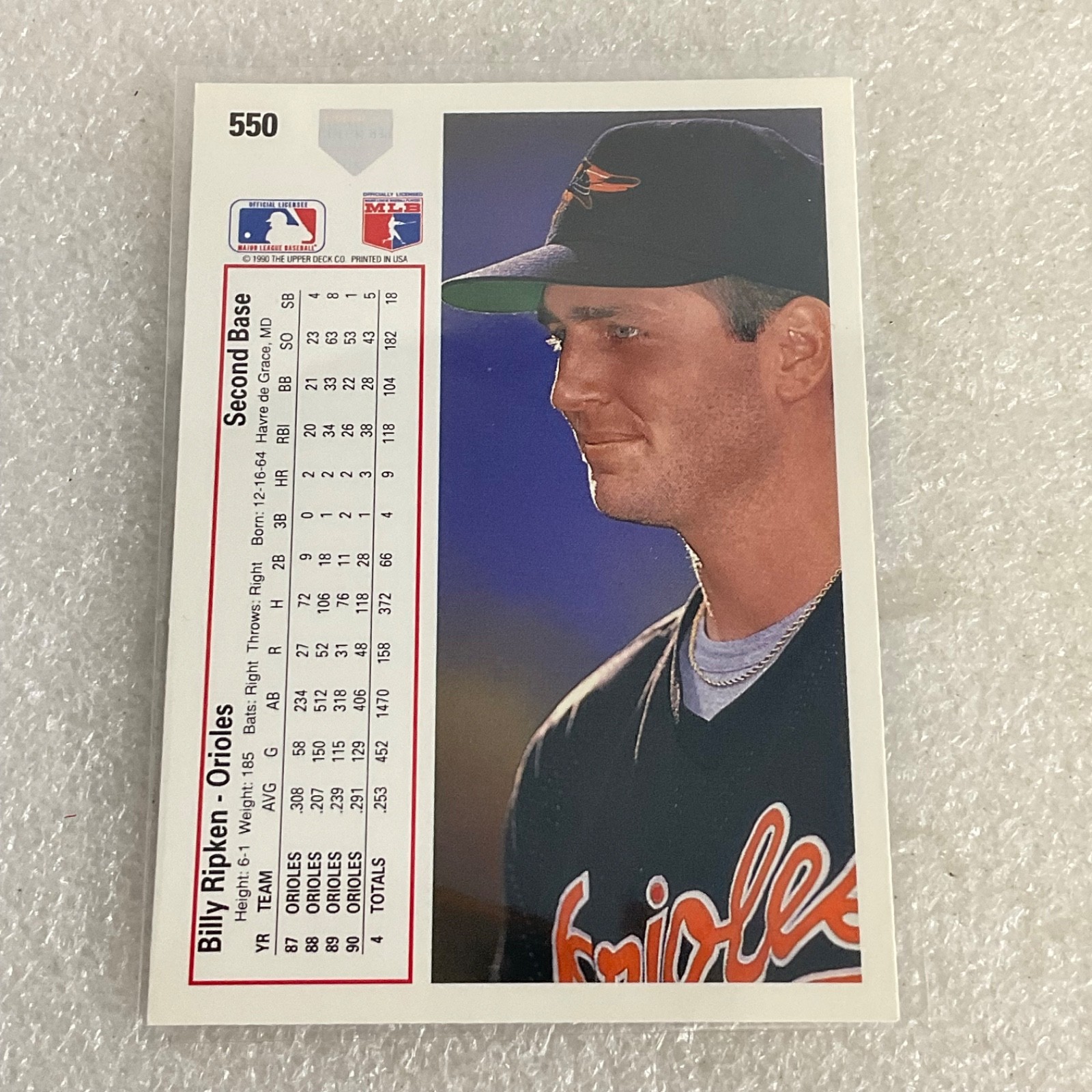 1991 Upper Deck Baseball 10 Card Lot Sammy Sosa Billy Ripken Daulton - Image 17