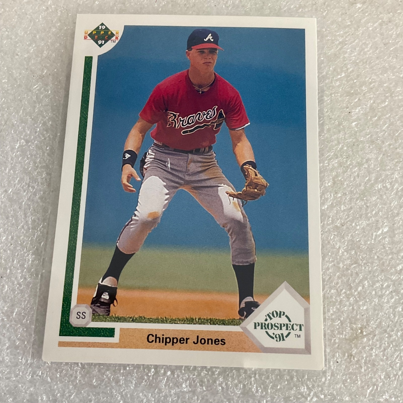 1991 Upper Deck Baseball 10 Card Lot Chipper Jones Kirby Puckett Moyer - Image 9