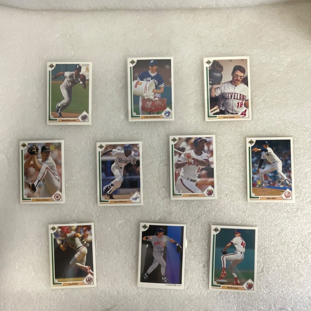 1991 Upper Deck Baseball 10 Card Lot Gary Gaetti Chili Davis Reynolds - Image 1