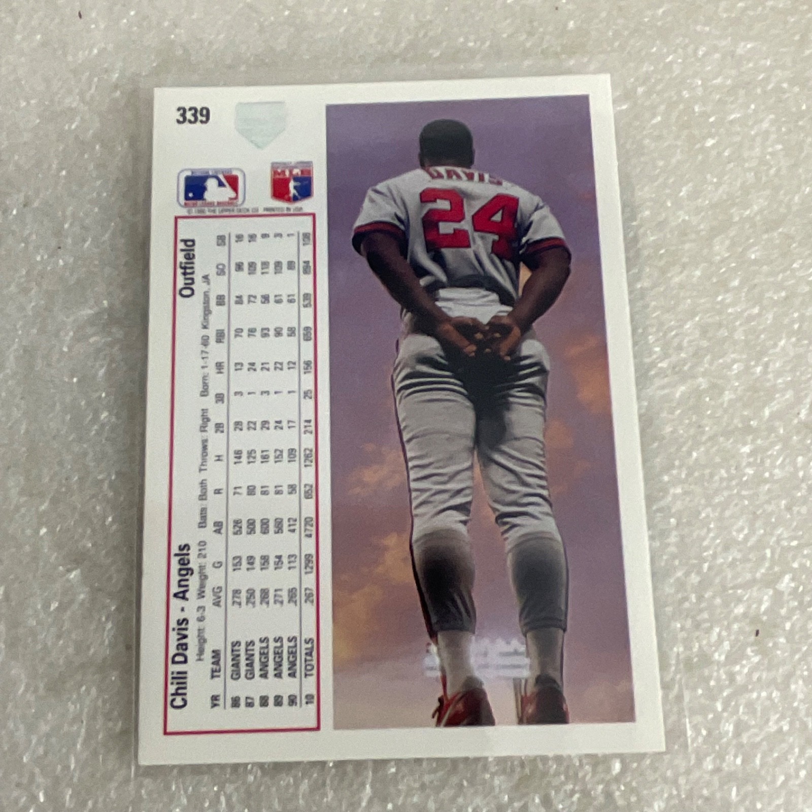 1991 Upper Deck Baseball 10 Card Lot Gary Gaetti Chili Davis Reynolds - Image 17