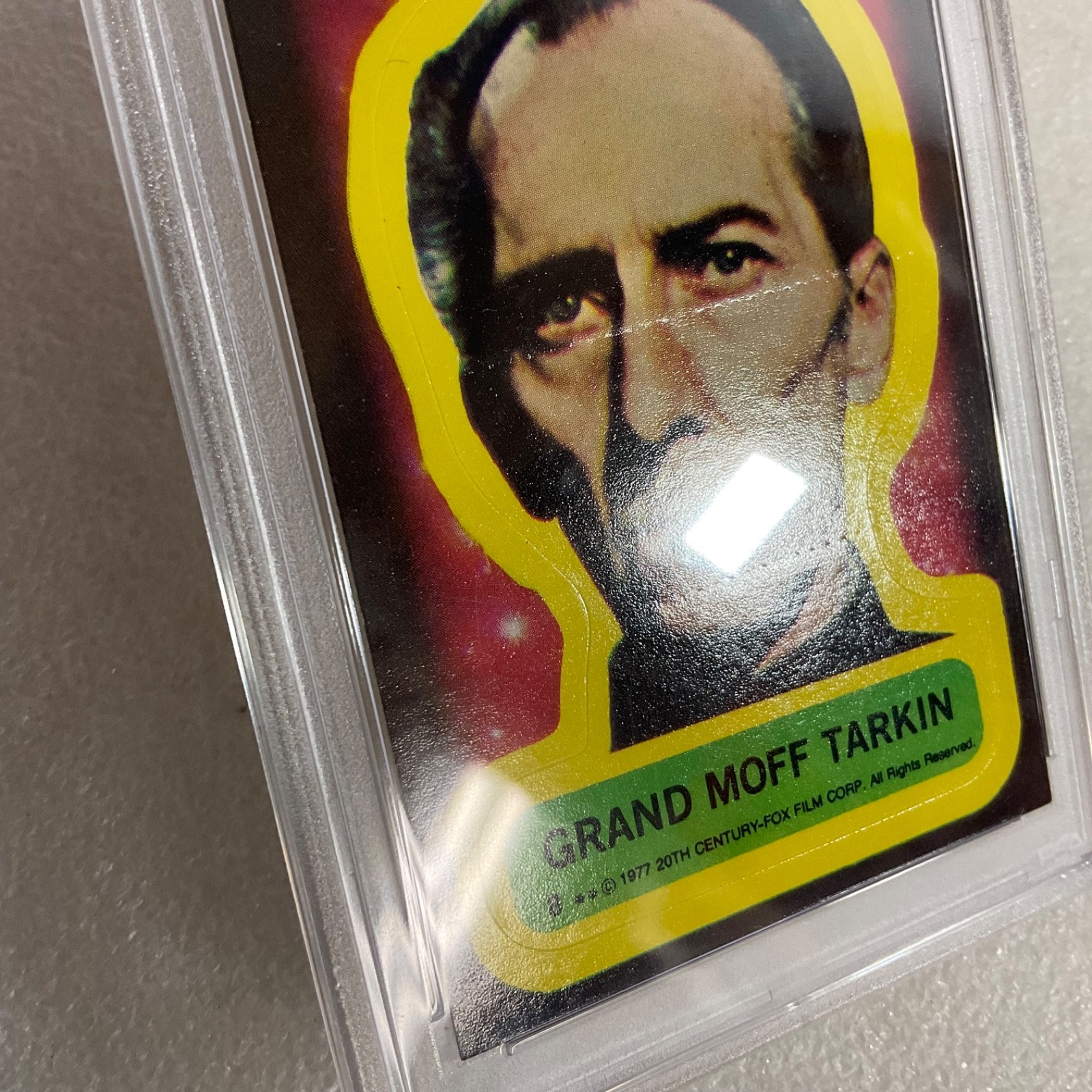Star Wars 1977 Grand Moff Tarkin Sticker Card #8 PSA 4 CERT#151033790 - Image 17