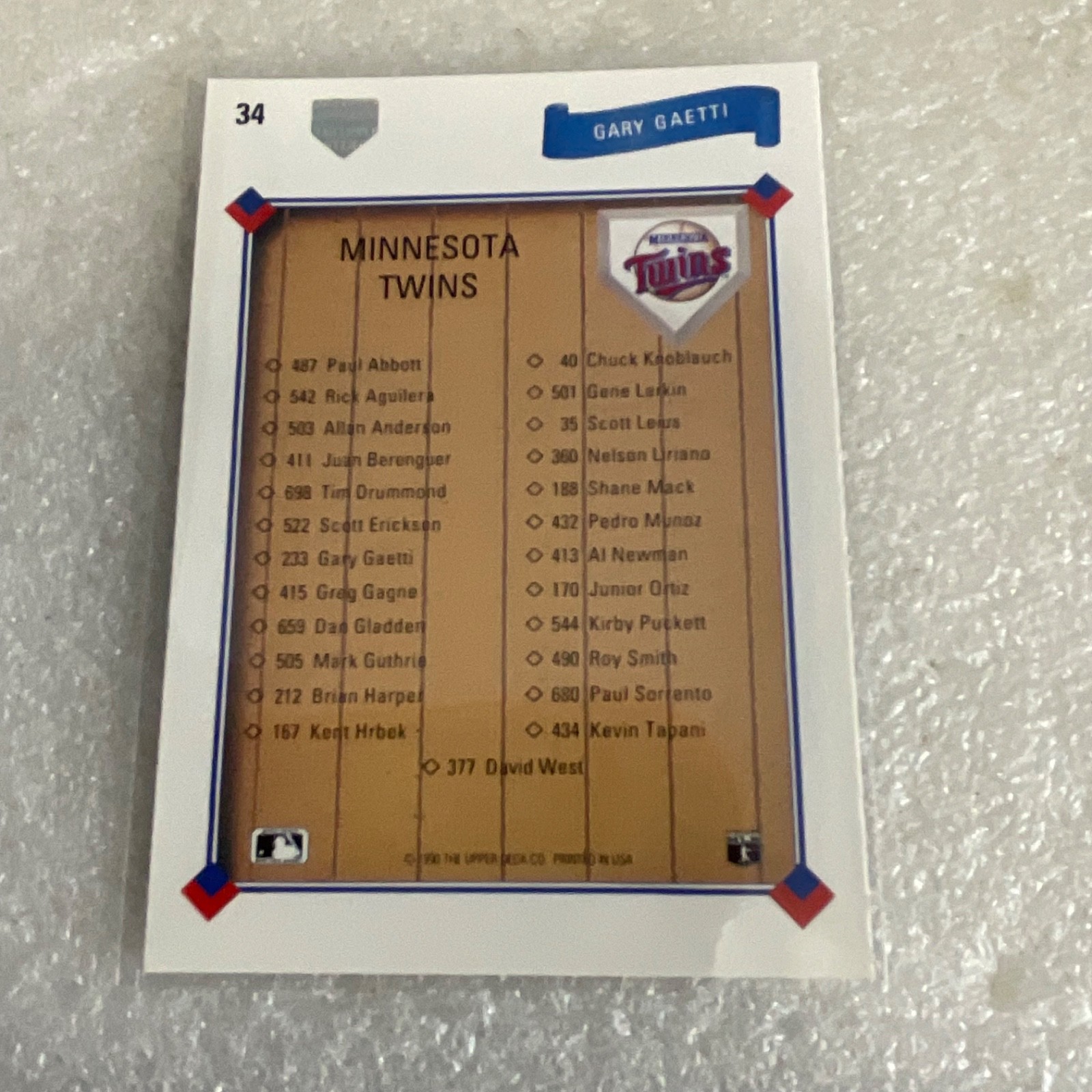 1991 Upper Deck Baseball 10 Card Lot Gary Gaetti Chili Davis Reynolds - Image 21