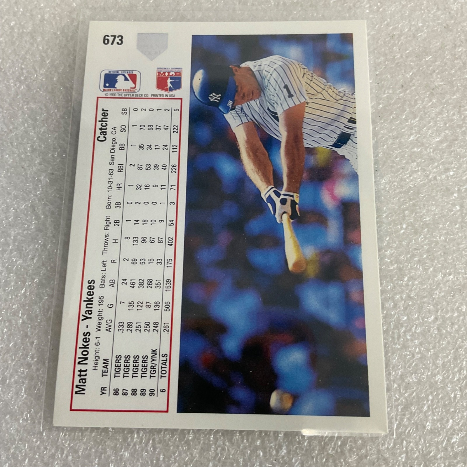 1991 Upper Deck Baseball 10 Card Lot Yankees Matt Nokes Mel Hall Cubs - Image 19