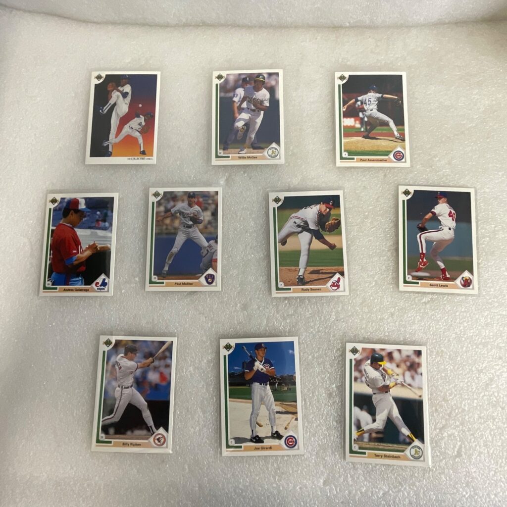 1991 Upper Deck Baseball 10 Card Lot Molitor Galarraga McGee Ripken - Image 1