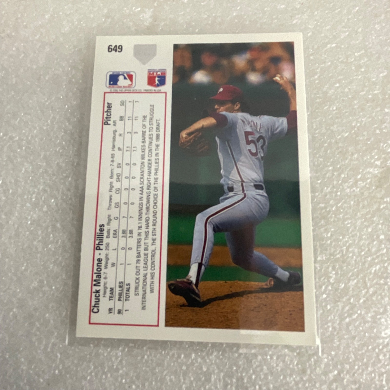 1991 Upper Deck Baseball 10 Card Lot Coleman Barfield Key Phillies Yankees - Image 13