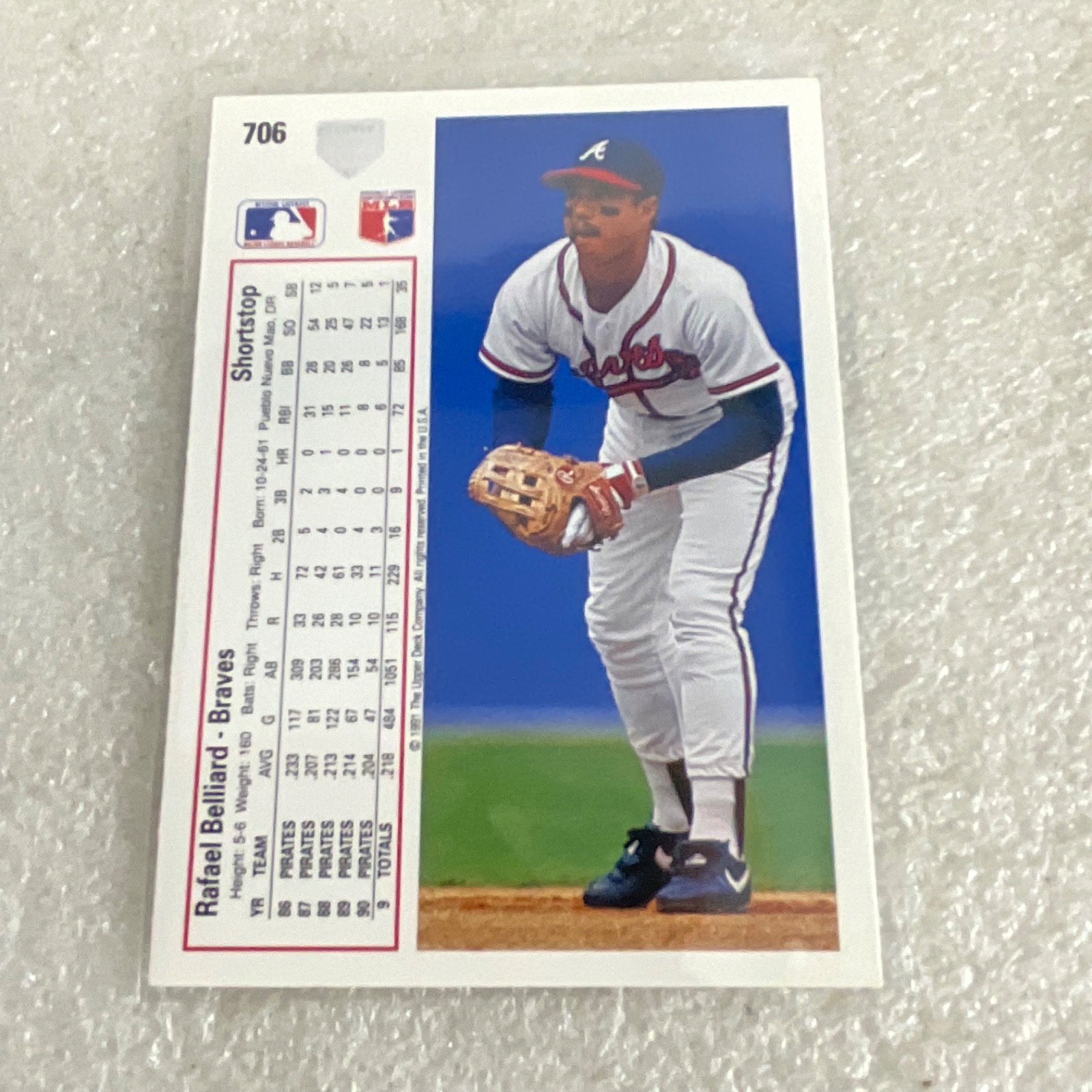 1991 Upper Deck Baseball 10 Card Lot Coleman Barfield Key Phillies Yankees - Image 17