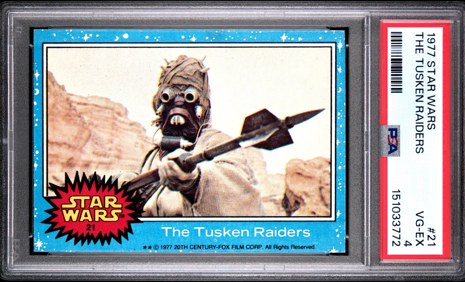 Star Wars 1977 The Tusken Raiders #21 PSA 4 CERT#151033772 - Image 1