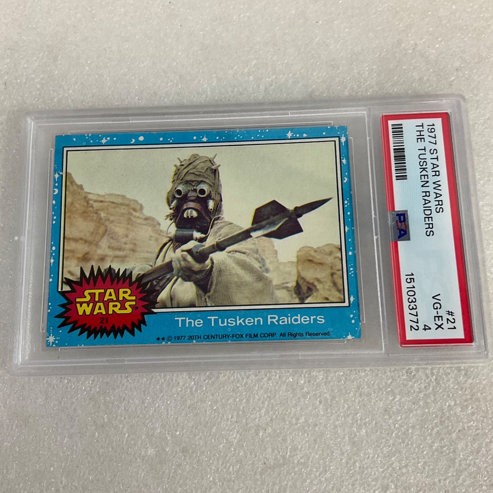 Star Wars 1977 The Tusken Raiders #21 PSA 4 CERT#151033772 - Image 3