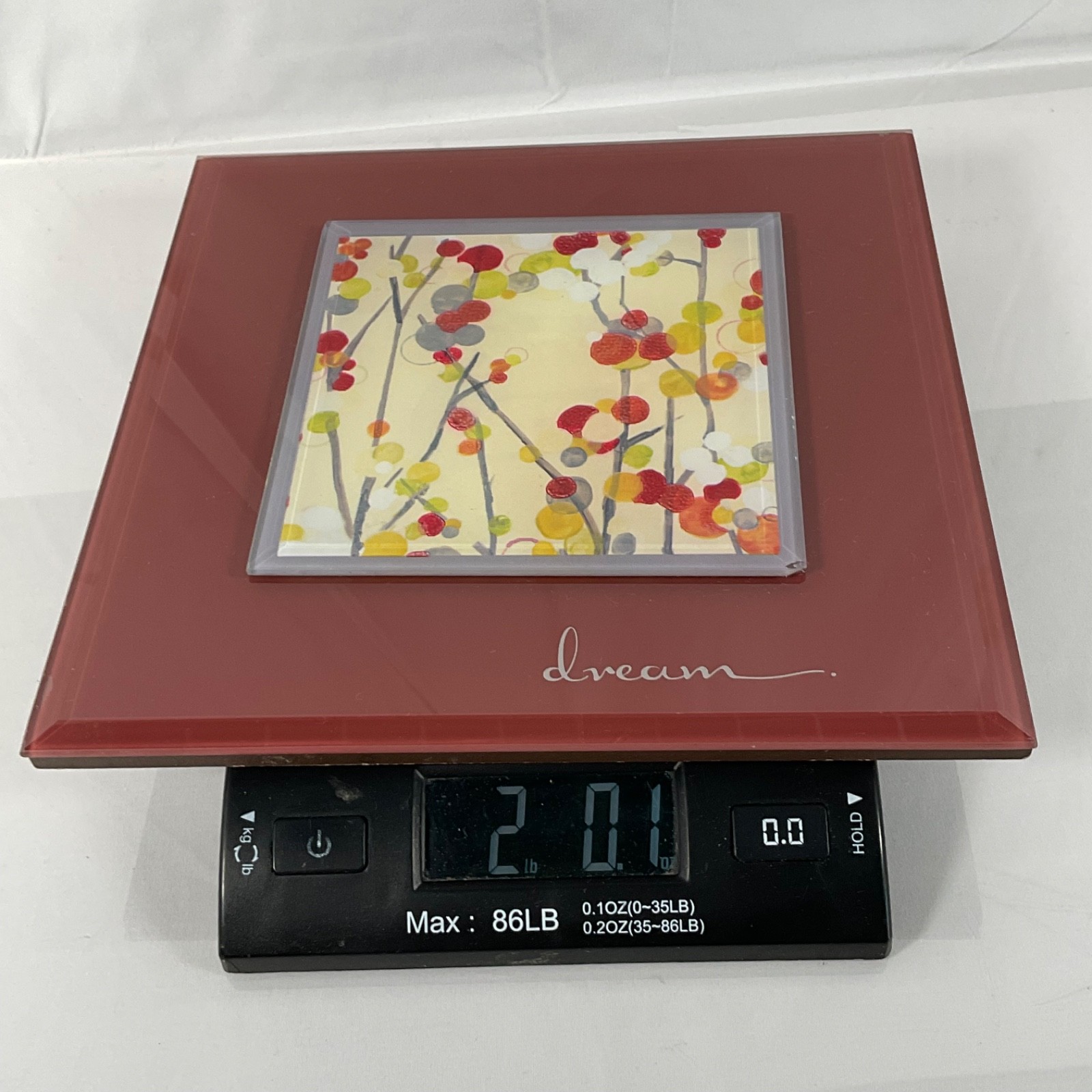 New View Dream Floral Glass Wall Plaque Red 9 x 9 in Hanging Decor - Image 15