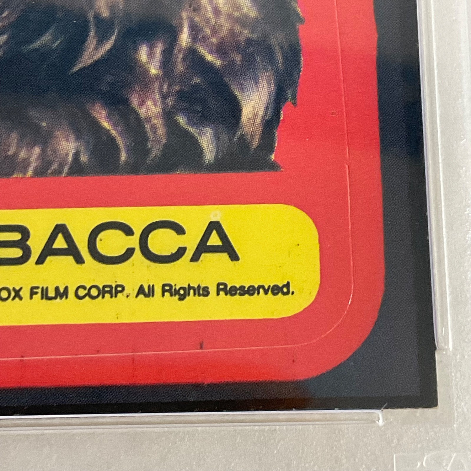 Star Wars 1977 Chewbacca Sticker Card #16 PSA 4 CERT#151033820 - Image 10