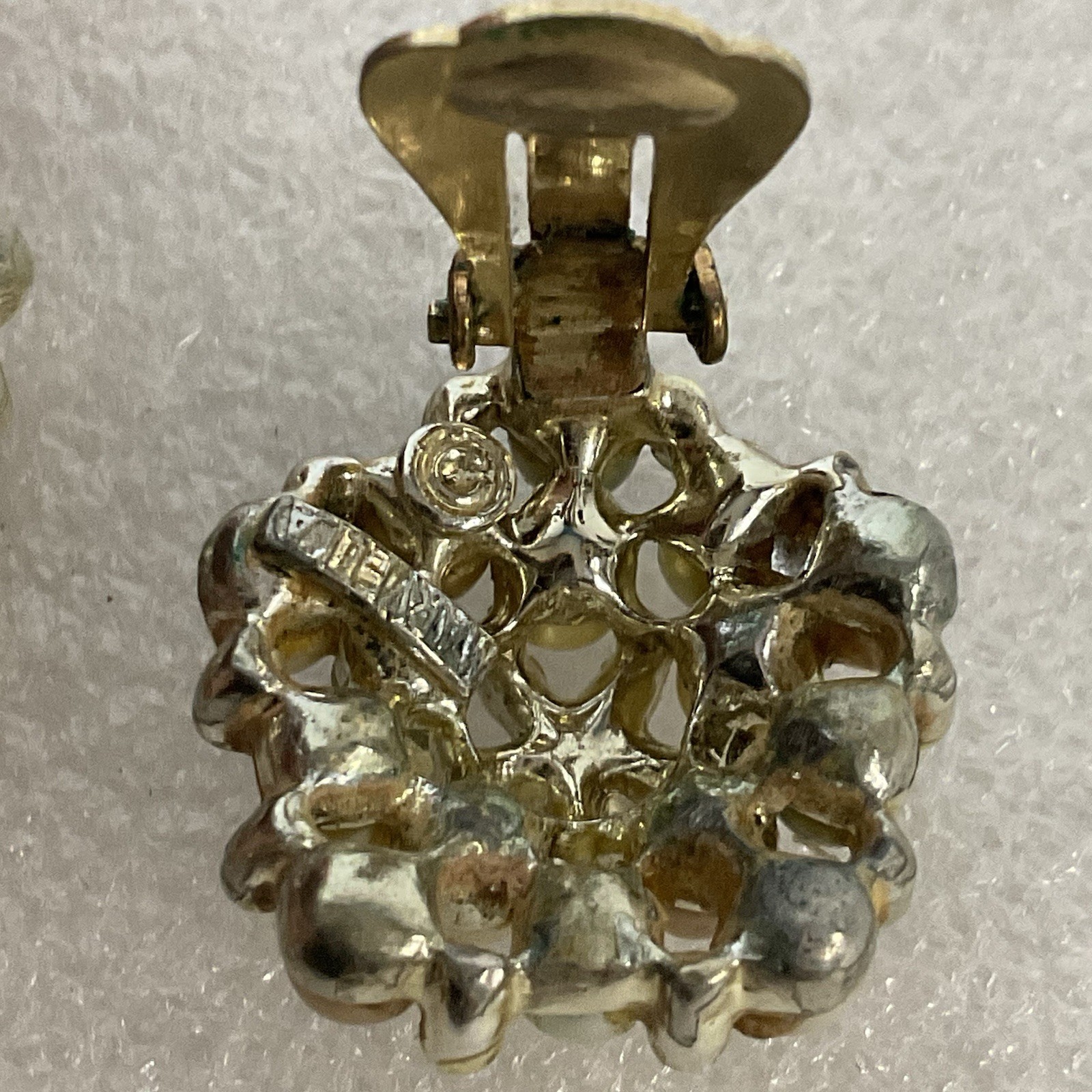 Vintage Marbella Starfish &FauxPearl Clip On Earrings With Missing Pearl&Stone - Image 3