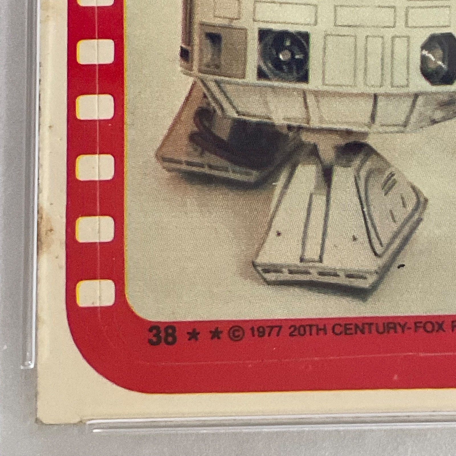 Star Wars 1977 R2-D2 Kenny Baker Sticker Card #38 PSA 4 CERT#151033822 - Image 11
