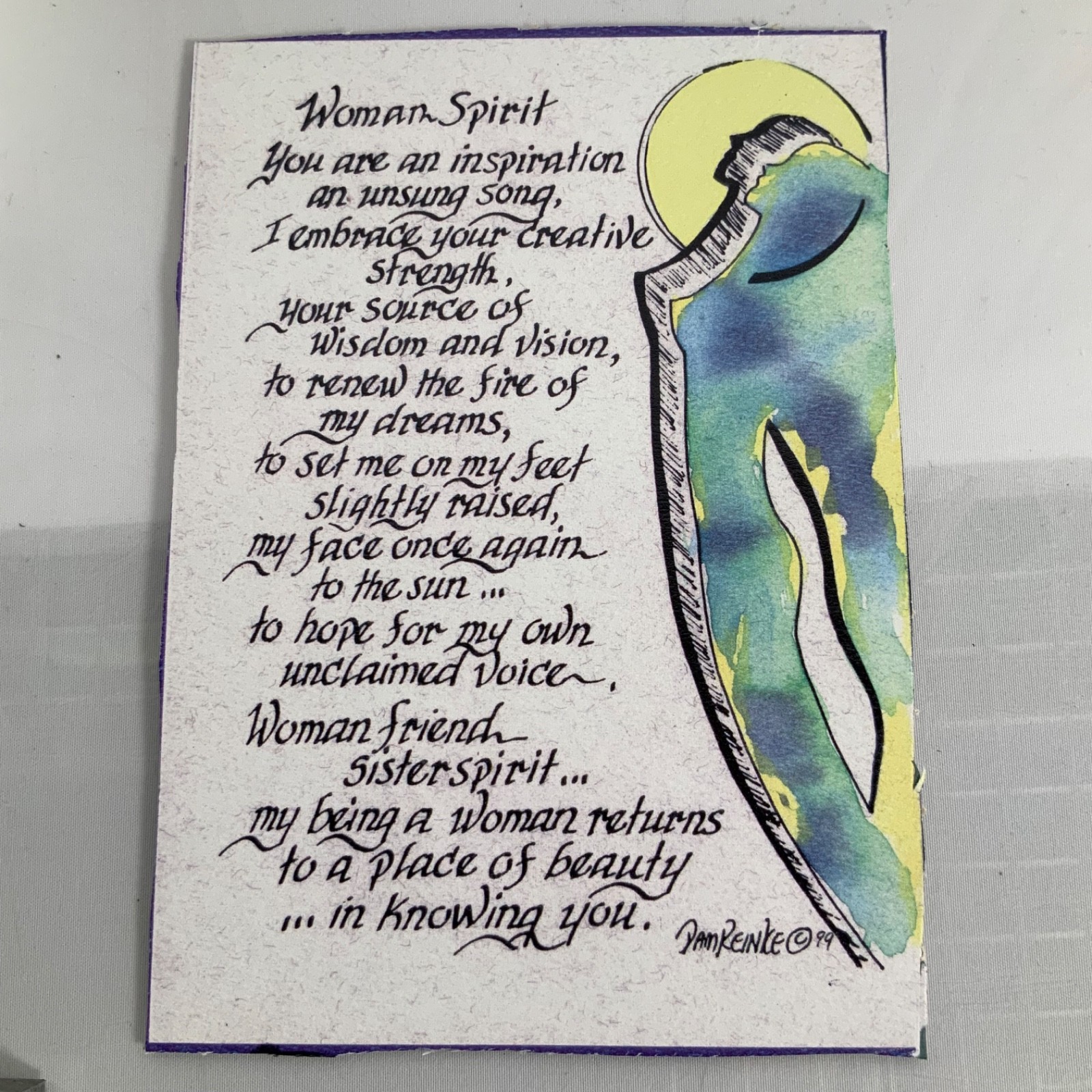 Pam Reinke Woman Spirit Framed Print Pier 1 Black Silver 11 x 13 in - Image 8